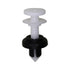Auveco # 21141 Honda Push Type Retainer - Black And White Nylon. Qty 10.