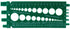 Auveco No. 21152 Standard & Metric Bolt & Nut Gauge Green Plastic, Quantity - 1