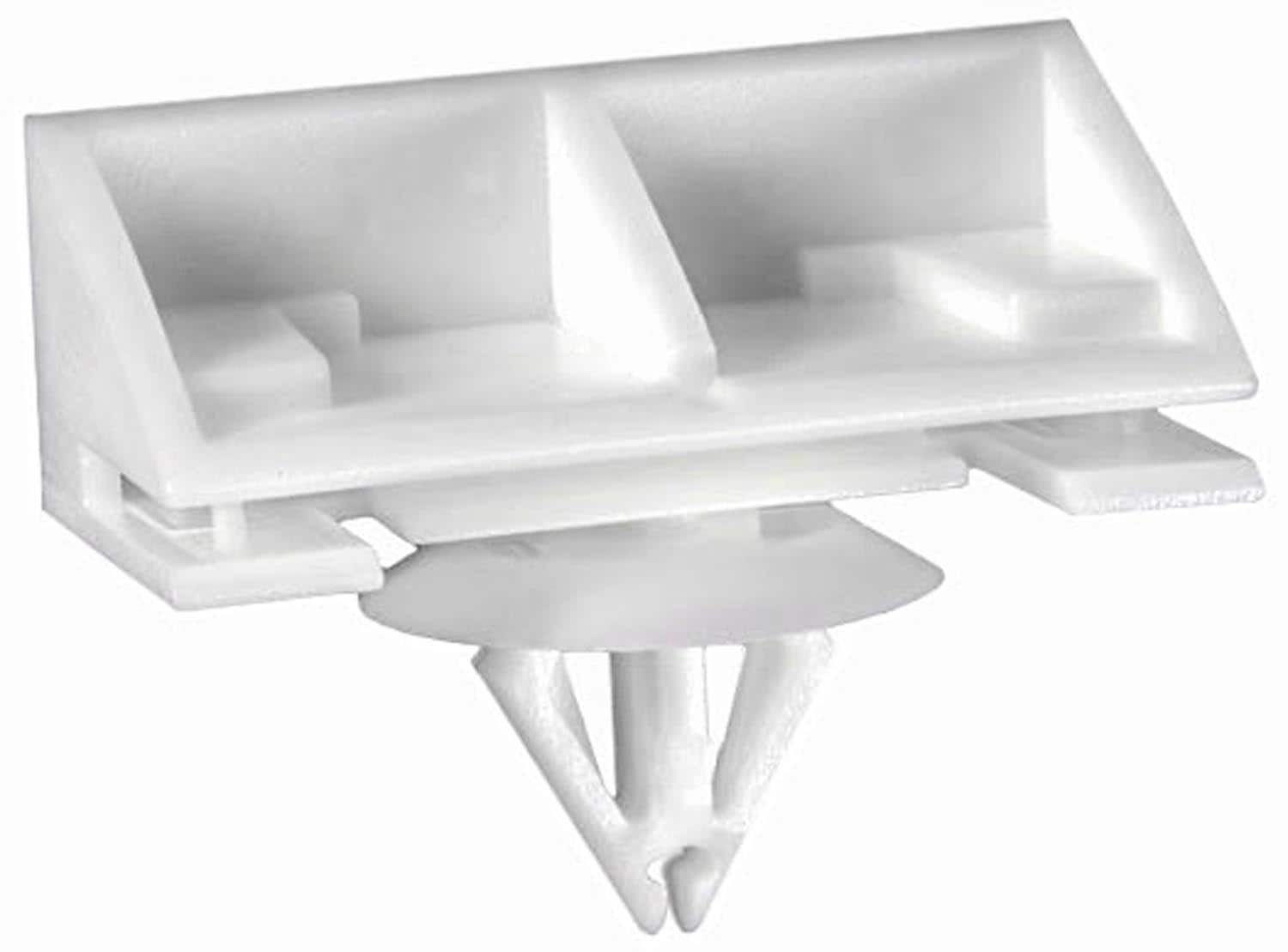 Auveco # 21319 Ford Molding Clip White Nylon. Qty 10.