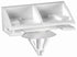 Auveco # 21319 Ford Molding Clip White Nylon. Qty 10.