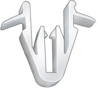 Auveco No. 21546 Toyota Molding Clip White Nylon, Quantity - 25