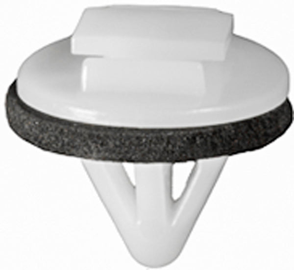 Auveco No. 21653 Toyota Molding Clip With Sealer- White Nylon, Quantity - 15
