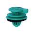 Auveco # 21686 Trim Retainer With Sealer, Green Nylon. Qty 25.
