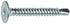 Auveco No. 21735 #10 X 1" Torx Wafer Head Liner Screws Zinc, Quantity - 50