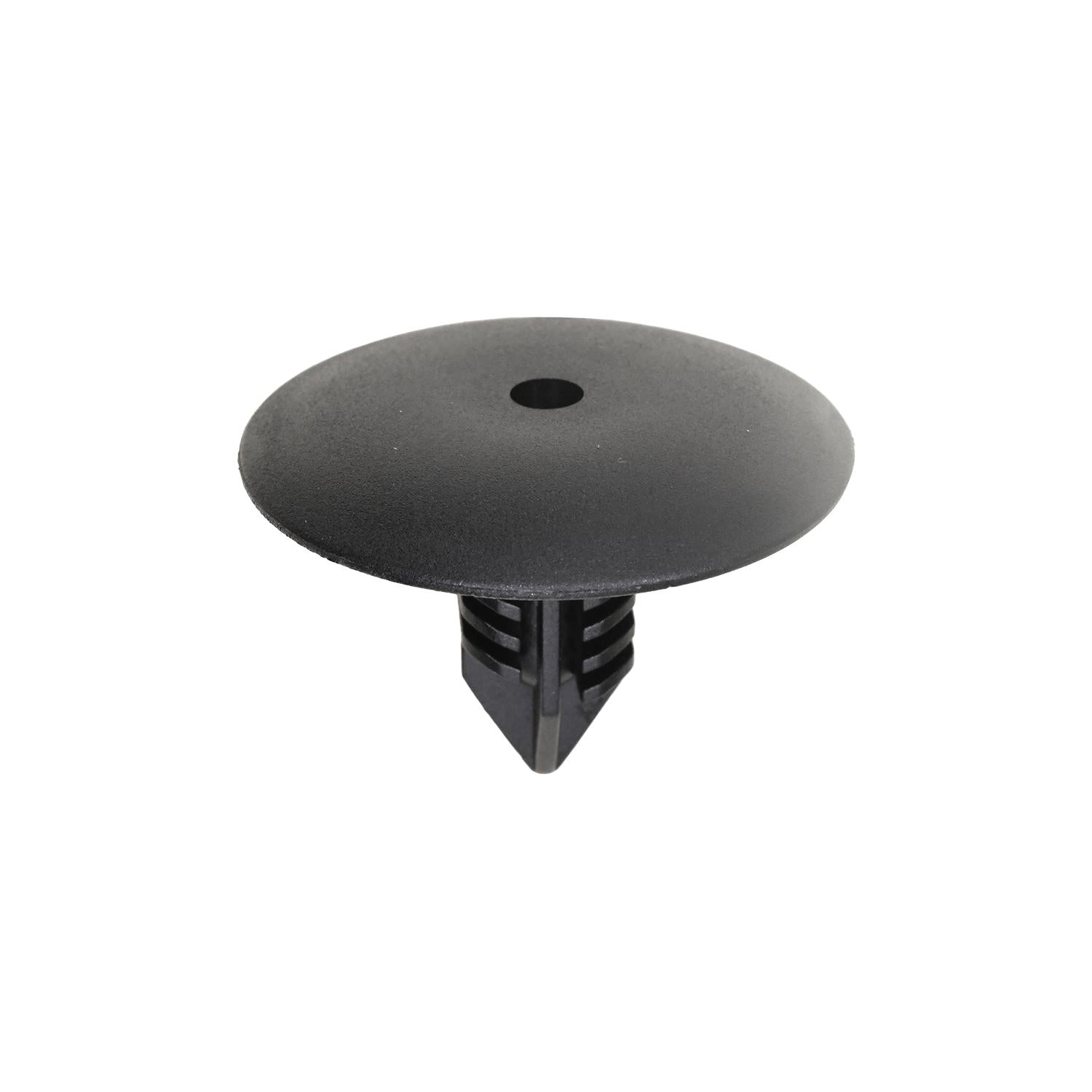 Auveco # 21805 Renault Black Nylon Retainer, 35mm Head 10mm Stem Dia., 22mm Stem Length. Qty 25.