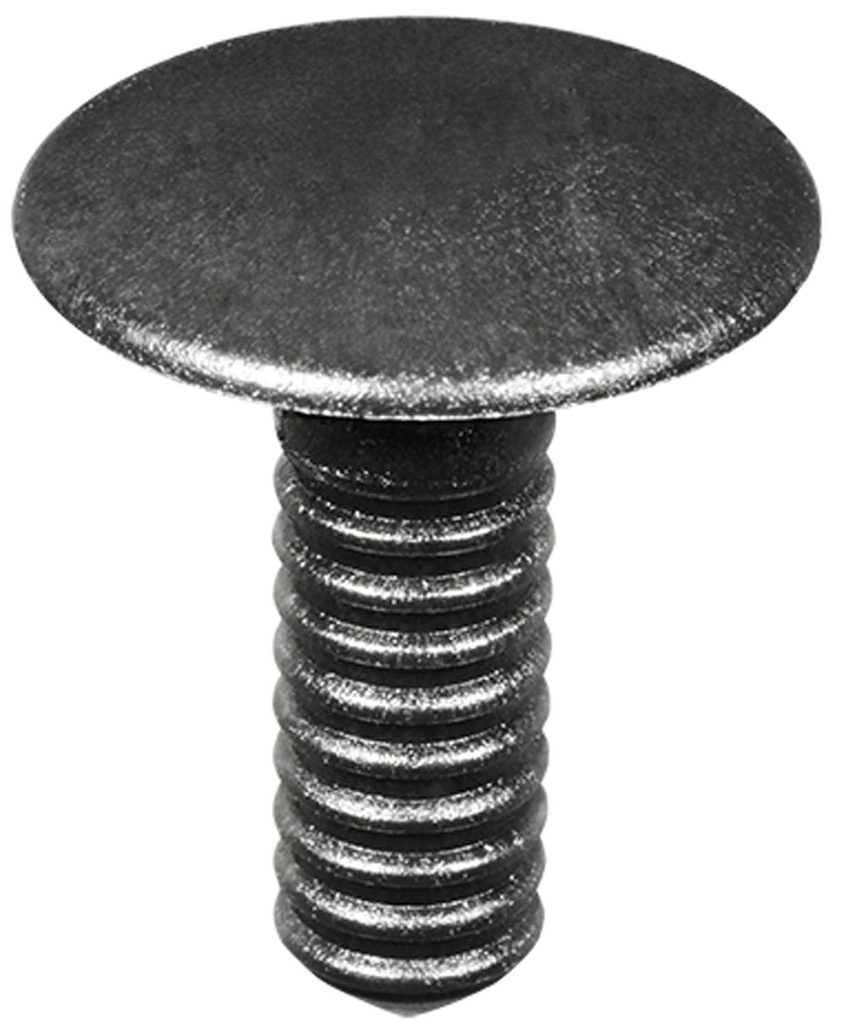 Auveco # 21809 Peugeot/Citroen Black Nylon Retainer, 21mm Hd., 7.5mm Stem Dia., 23mm Stem Length. Qty 25.