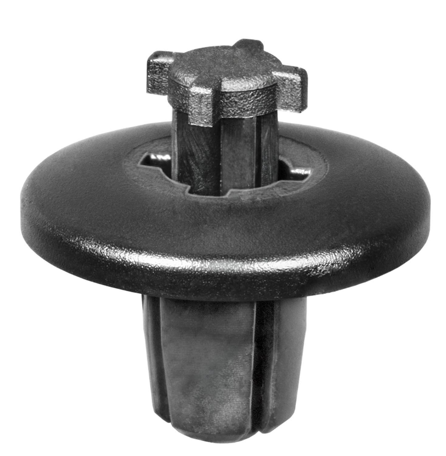 Auveco # 21811 Peugeot/Citroen Black Nylon Retainer, 20mm Hd., 10mm Stem Length., 8mm Hole. Qty 25.