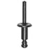 Auveco # 21861 BMW Black Nylon Rivet, 6mm Dia., 13mm Flange, 1-9mm Grip Range. Qty 25.