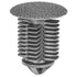 Auveco # 21913 Retainer; Head Dia.: 16mm, Stem Dia.: 12mm, Stem Length: 19mm, Dark Gray Nylon. Qty 25.
