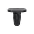 Auveco # 21918 Weatherstrip Retaining Clip; Head Size: 7mm X 12mm, Stem Dia.: 8mm, Stem Length: 9mm, Black Nylon. Qty 25.