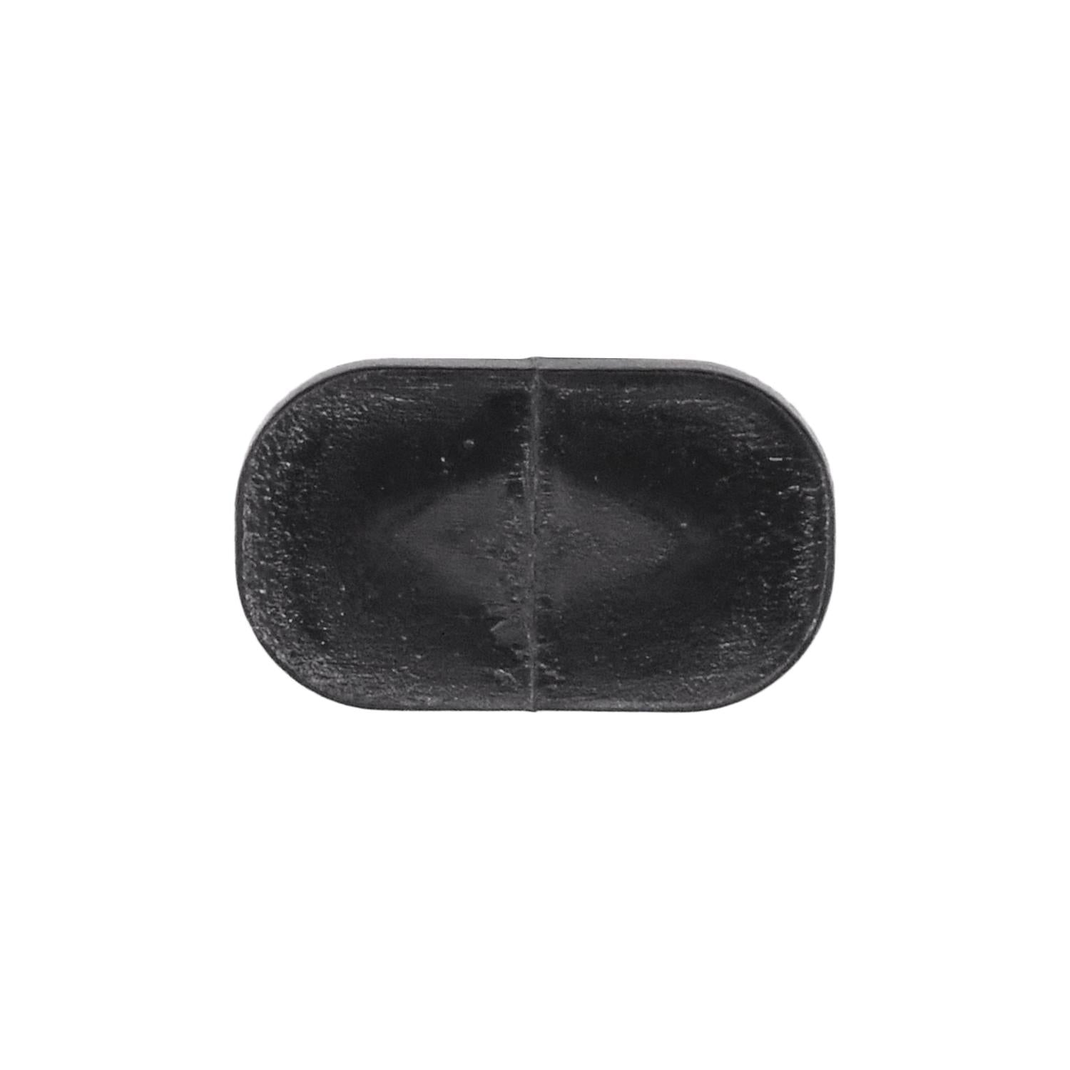 Auveco # 21918 Weatherstrip Retaining Clip; Head Size: 7mm X 12mm, Stem Dia.: 8mm, Stem Length: 9mm, Black Nylon. Qty 25.