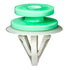 Auveco # 21944 Retainer Green And White Nylon. Qty 10.