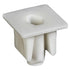 Auveco # 21962 Nylon Nut; Screw Size: M4.2 (#8), Head Size: 12mm X 12mm, Stem Length: 11mm, White Nylon. Qty 15.