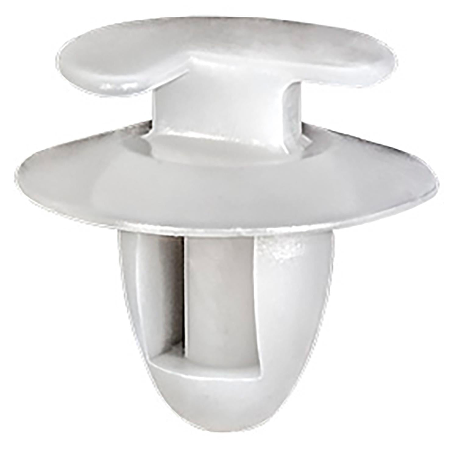 Auveco # 21975 Retainer White Nylon. Qty 25.