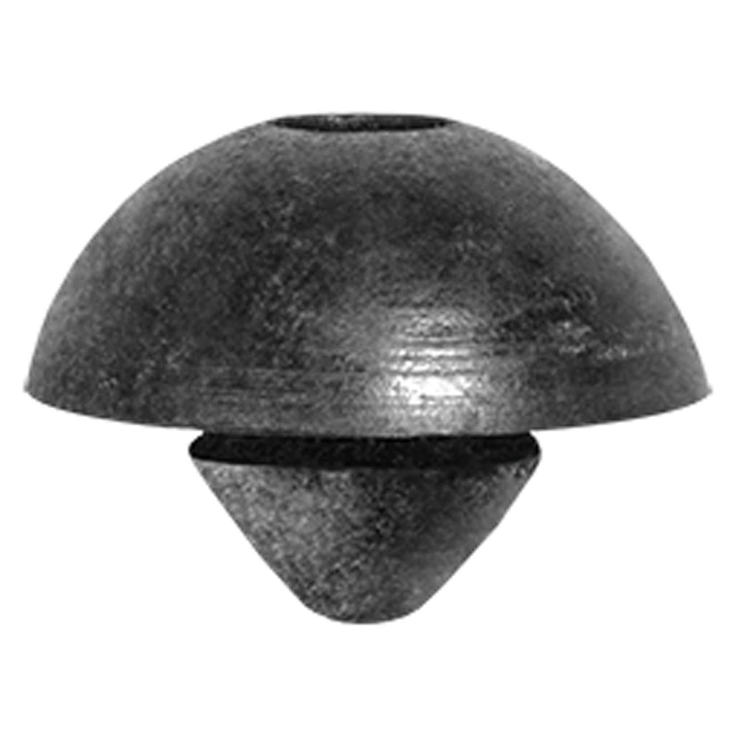Auveco # 22002 Rubber Bumper; Head Dia.: 15mm, Fits Into 6mm Hole, Black Rubber. Qty 15.