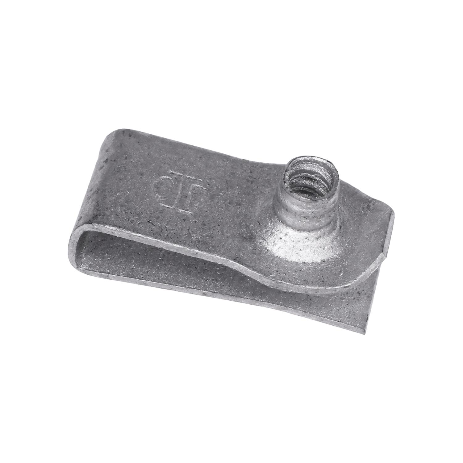 Auveco # 22074 GM Extruded U-Nut, M4.2-1.41 (#8), Panel Range .65mm-3.80mm (0.25"-.150"). Qty 25.