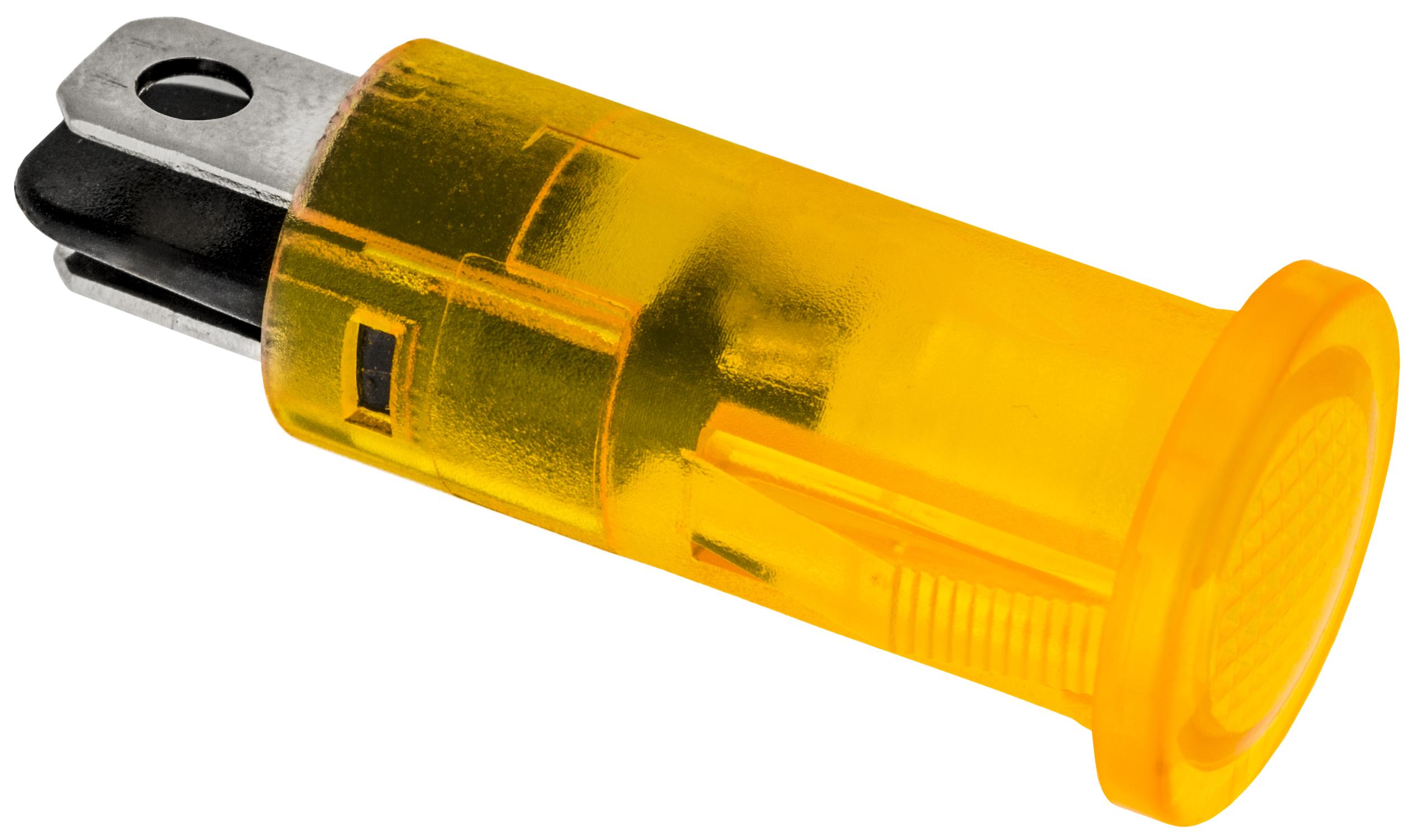 Auveco No. 22600 LED Indicator Light With Amber Lens, Quantity - 1