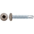 Auveco Item 22664 #6 X 3/4" Square Pan Self-Drilling Tek Zinc Tan Painted Head. Quantity 100