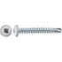 Auveco Item 22668 #6 X 1" Square Pan Self-Drilling Tek Zinc White Painted Head. Quantity 100
