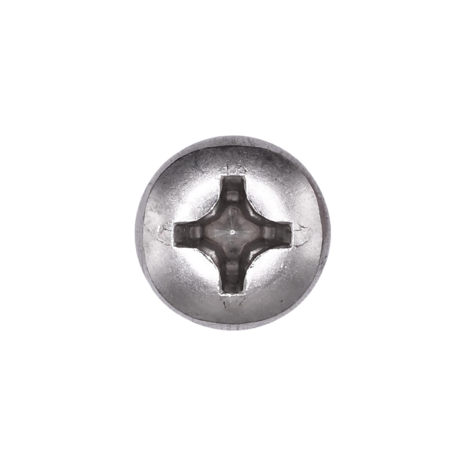 Auveco Item 22888 M6- 1.0 X 12mm Philips Pan Head License Plate Screw. Quantity 25