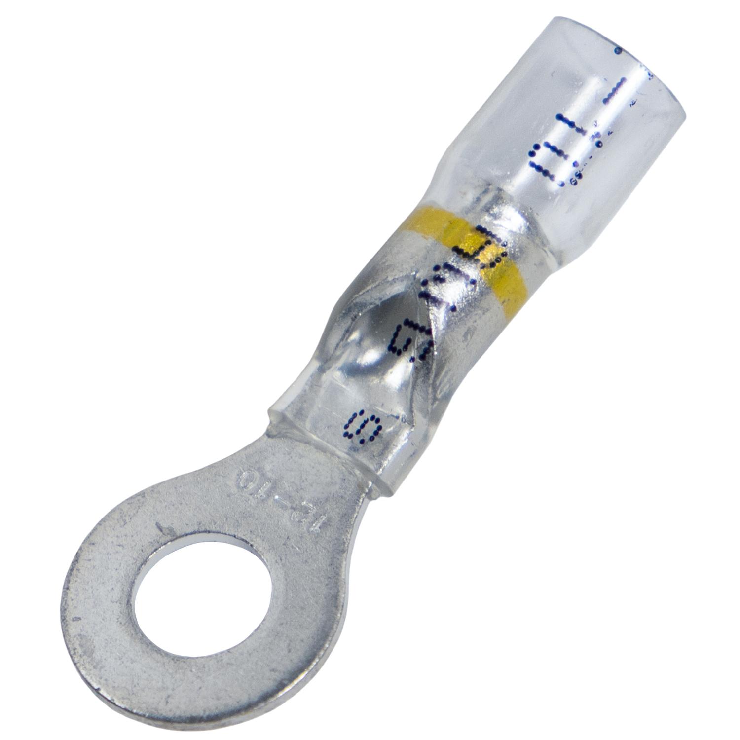 Auveco Item 22956 Crystal Clear Seal Ring - 12-10 Awg 1/4" Stud. Quantity 15