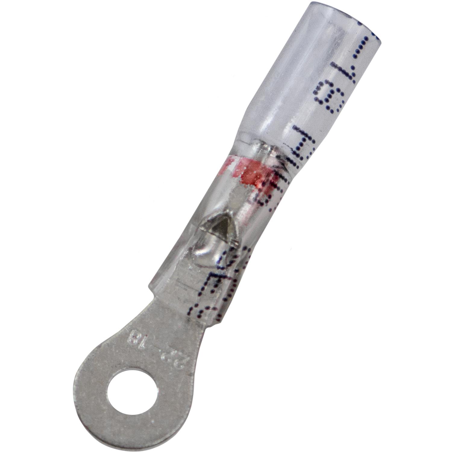 Auveco Item 22963 Crystal Clear Seal Ring - 22-18 Awg #6 Stud. Quantity 15