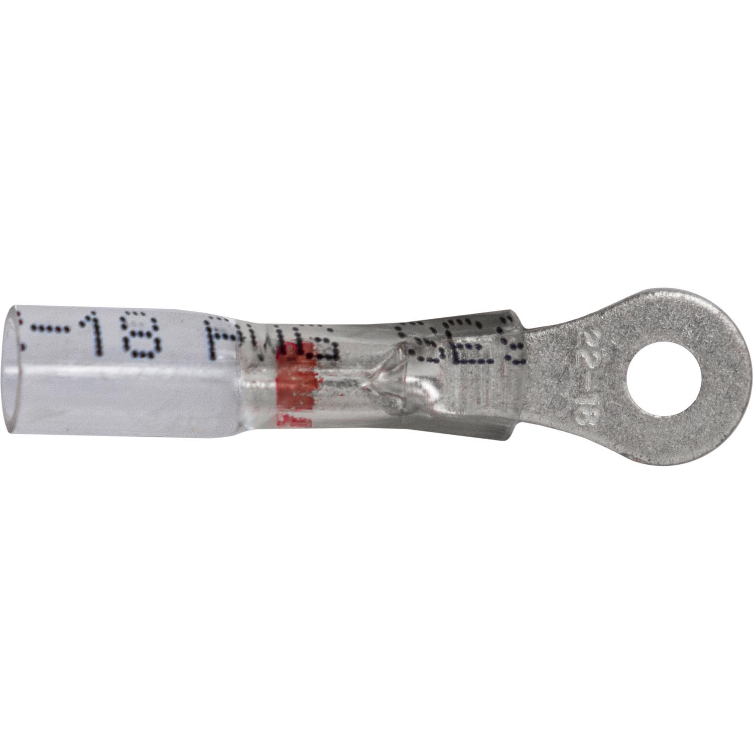 Auveco Item 22963 Crystal Clear Seal Ring - 22-18 Awg #6 Stud. Quantity 15
