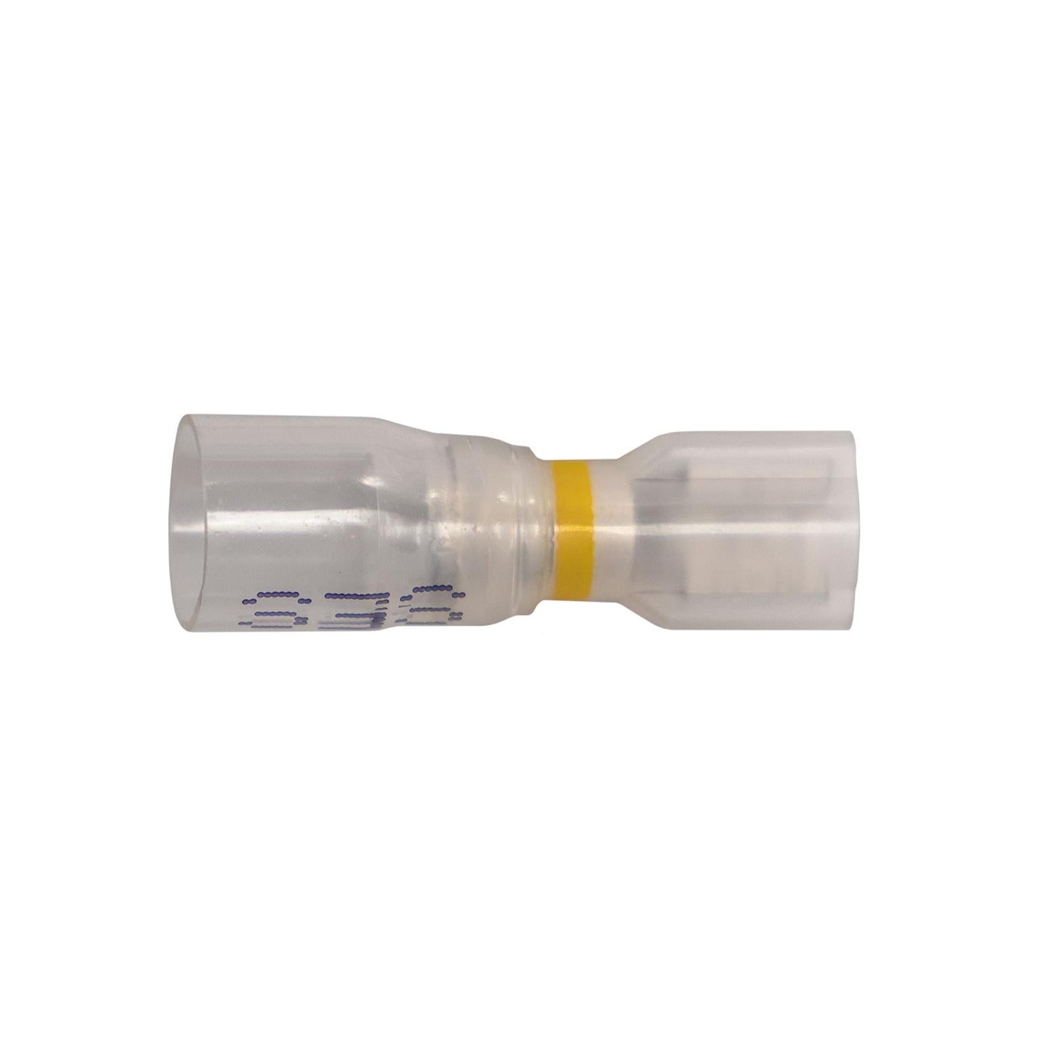 Auveco # 22969 Crystal Clear Seal Fully-Insulated Female - 12-10 Awg .250", Banded Yellow. Qty 15.