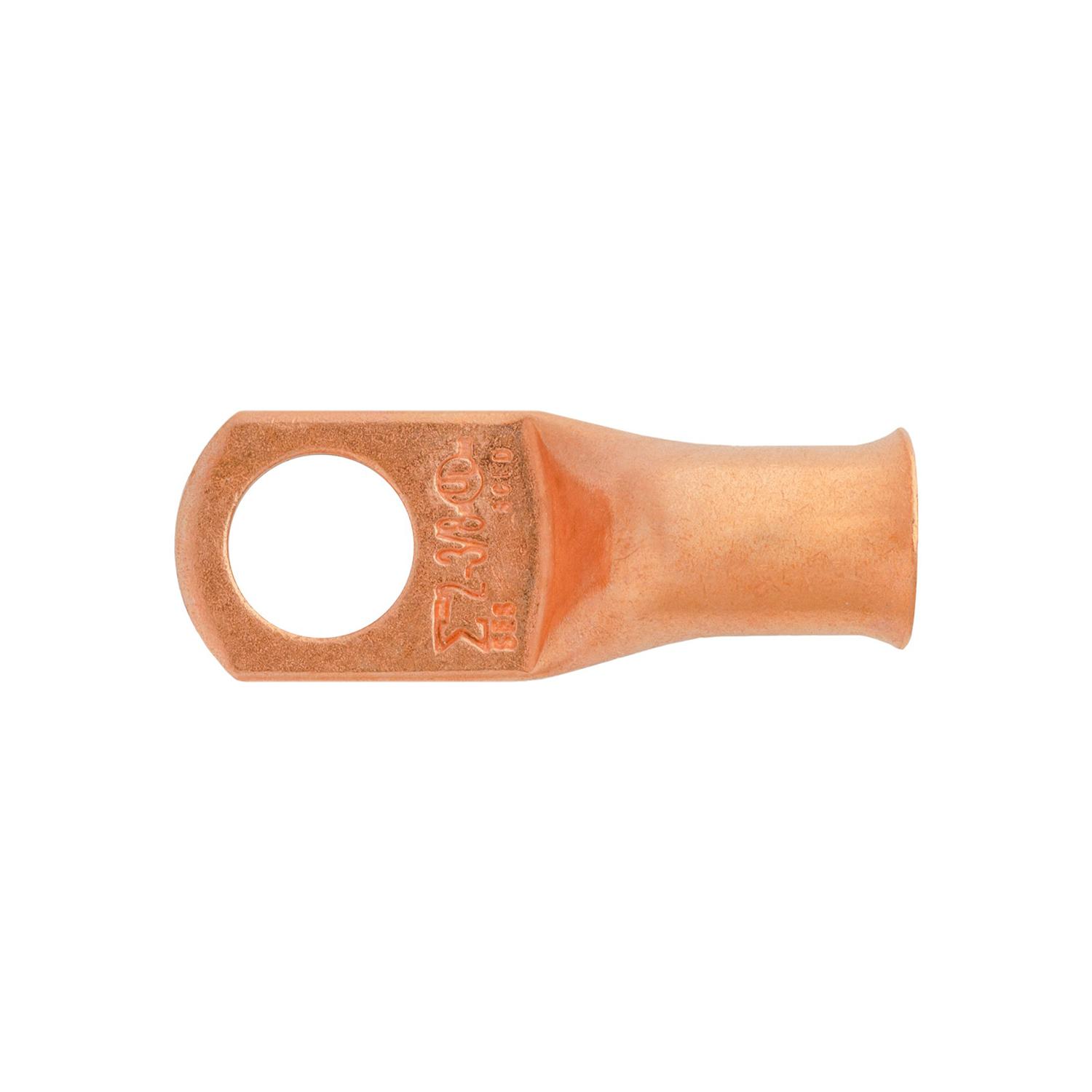 Copper Battery Cable Lugs. 2 Gauge. 3/8"ï¿½ Stud Size. Auveco No. 22975 Qty. 5