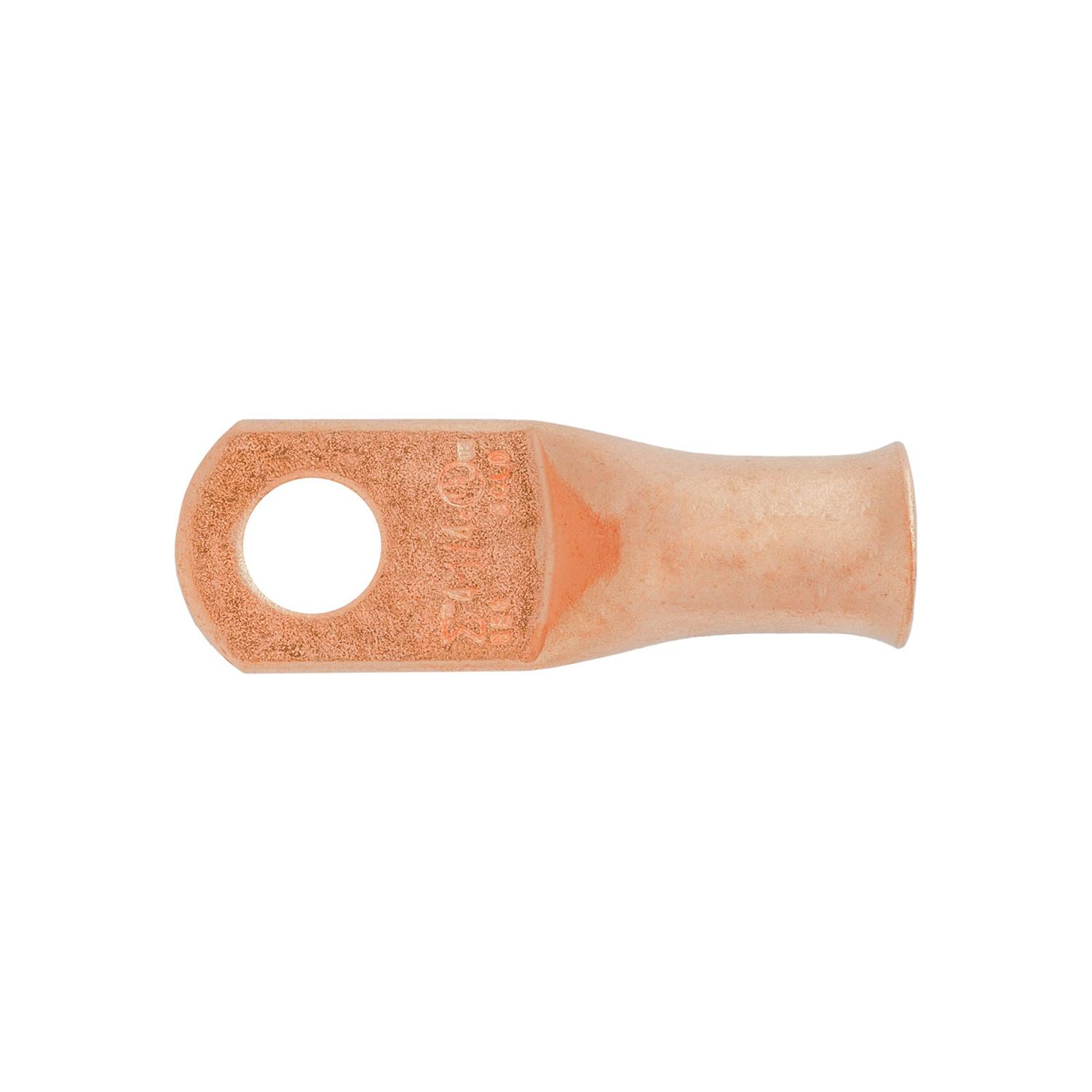 Copper Battery Cable Lugs. 4 Gauge. 1/4"ï¿½ Stud Size. Auveco No. 22978 Qty. 10