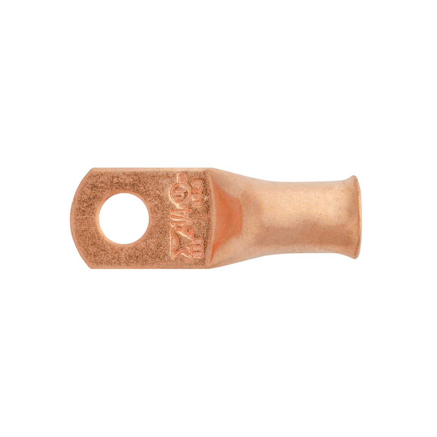 Copper Battery Cable Lugs. 2 Gauge. 1/4"ï¿½ Stud Size. Auveco No. 22980 Qty. 5