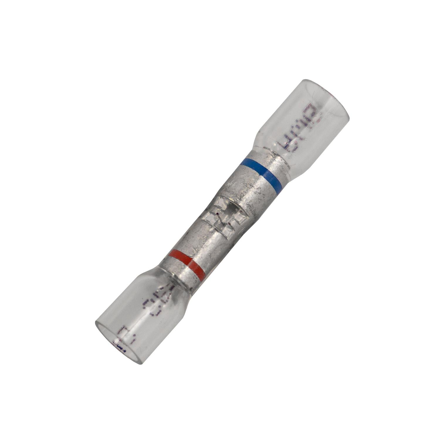 Auveco Item 22992 Crystal Clear Stepdown Butt Connector - 500, 22-18 Awg To 16-14 Awg. Quantity 15