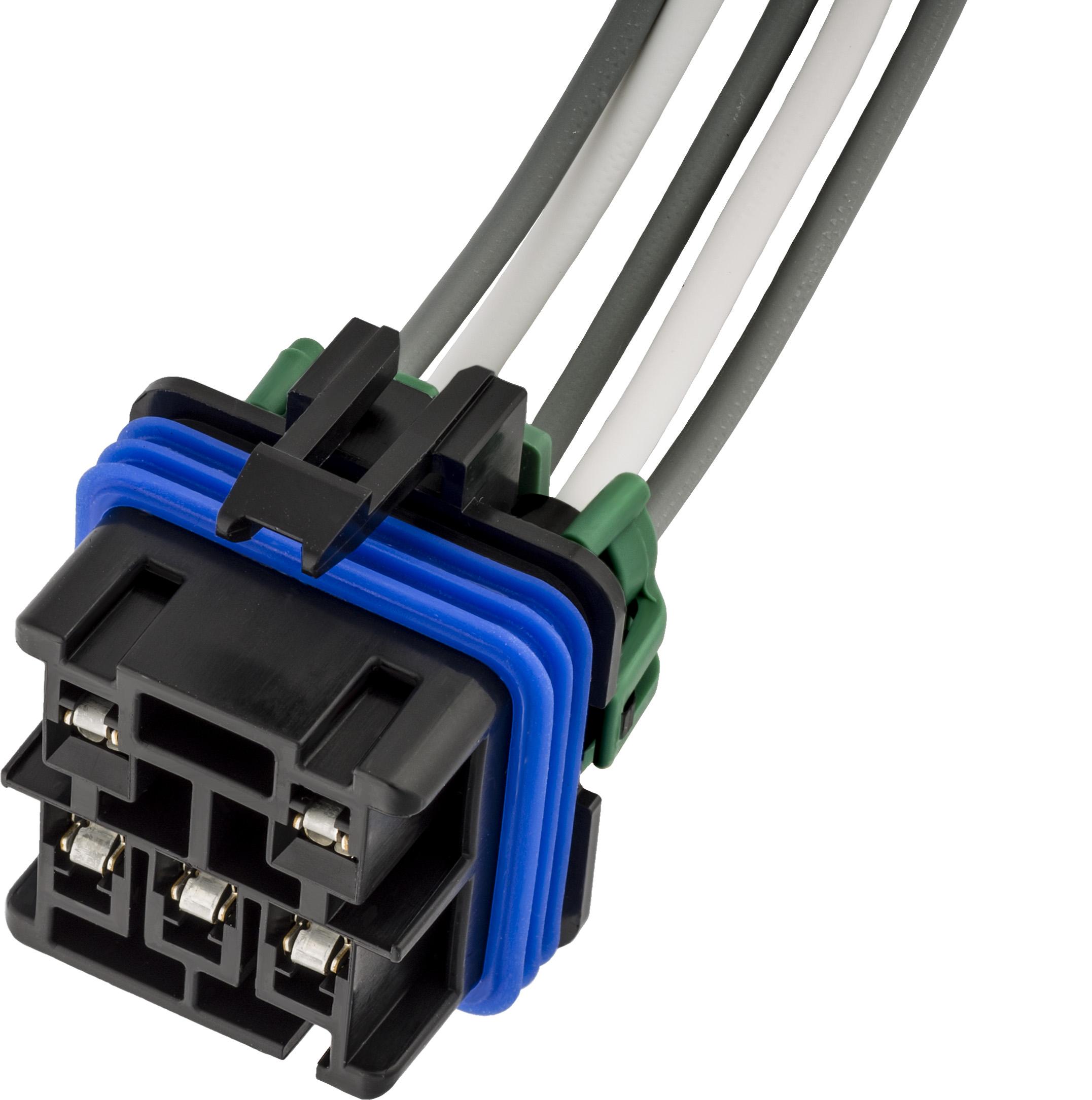 Auveco Item 23054 GM Fuel Pump, Headlamp, Blower, Abs, Horn Relay Harness Connector. Quantity 1