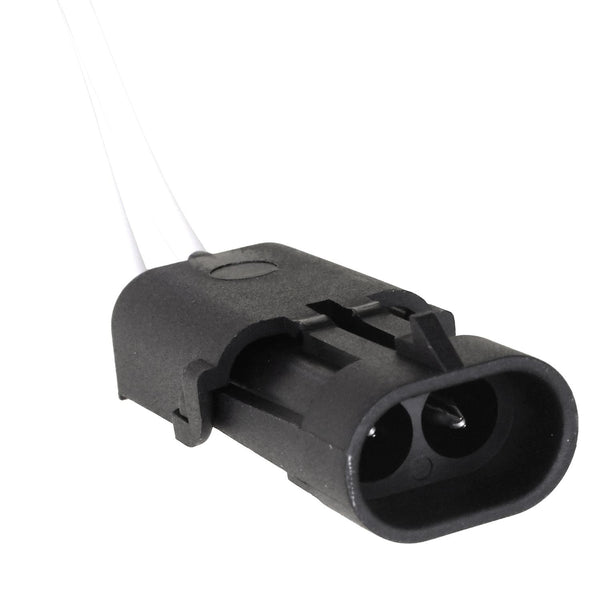 Auveco Item 23147 Weather Pack In-Line 2-Way Shroud Harness Connector. Quantity 1