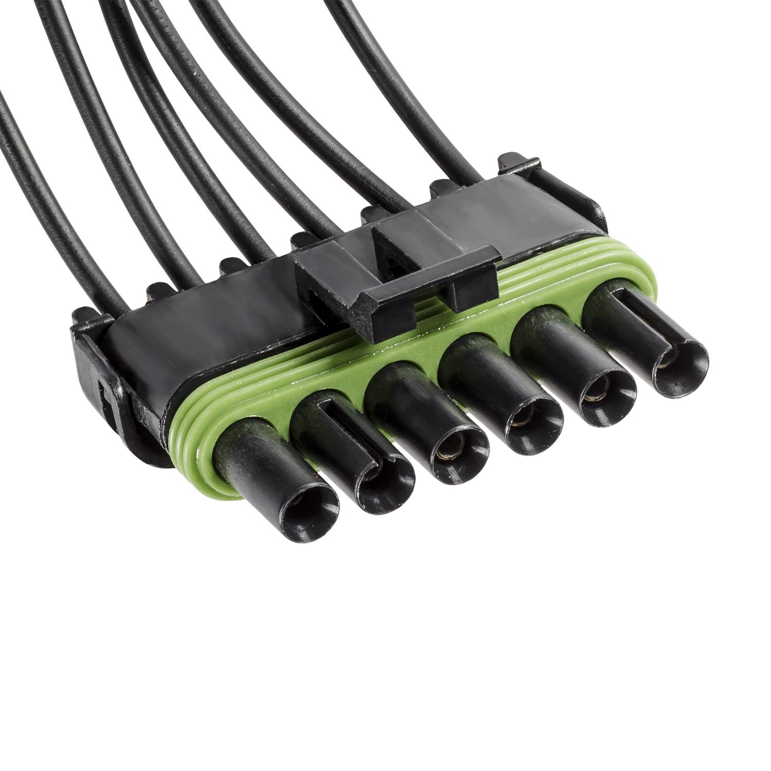 Auveco Item 23189 Weather Pack In-Line 6-Way Tower Harness Connector. Quantity 1