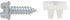 Auveco Item 23280 Slotted Hex Washer Head License Plate Screw & Nut Kit #14 X 3/4 Inch". Quantity 50