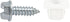 Auveco Item 23283 Slotted Hex Washer Head License Plate Screw & Nut Kit #14 X 3/4 Inch". Quantity 50
