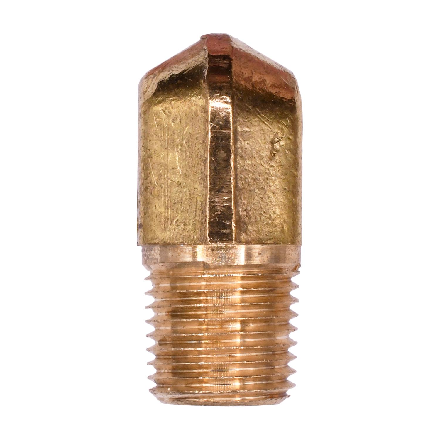 Auveco # 232 Brass SAE 45 Degree Flare Male Adapter Elbow 5/16" Tube Size 1/8" NPT Threads. Qty 5.