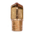 Auveco # 232 Brass SAE 45 Degree Flare Male Adapter Elbow 5/16" Tube Size 1/8" NPT Threads. Qty 5.