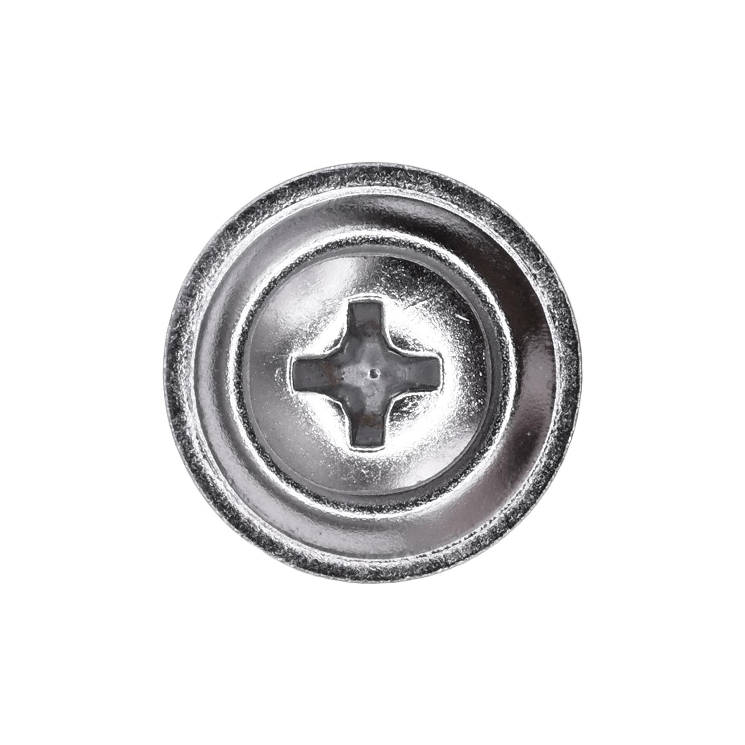 Auveco Item 23347 Phillips Oval Hd T.S. Countersunk Wshr #10 X 1-1/4 - Chrome. Quantity 50