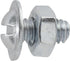 Auveco Item 23502 Slotted Round Washer Head License Plate Screw W/Hex Nut 1/4-20 X 1/2. Quantity 100