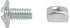 Auveco Item 23503 Slotted Round Washer Head License Plate Screw W/Square Nut 1/4-20 X 1/2. Quantity 100