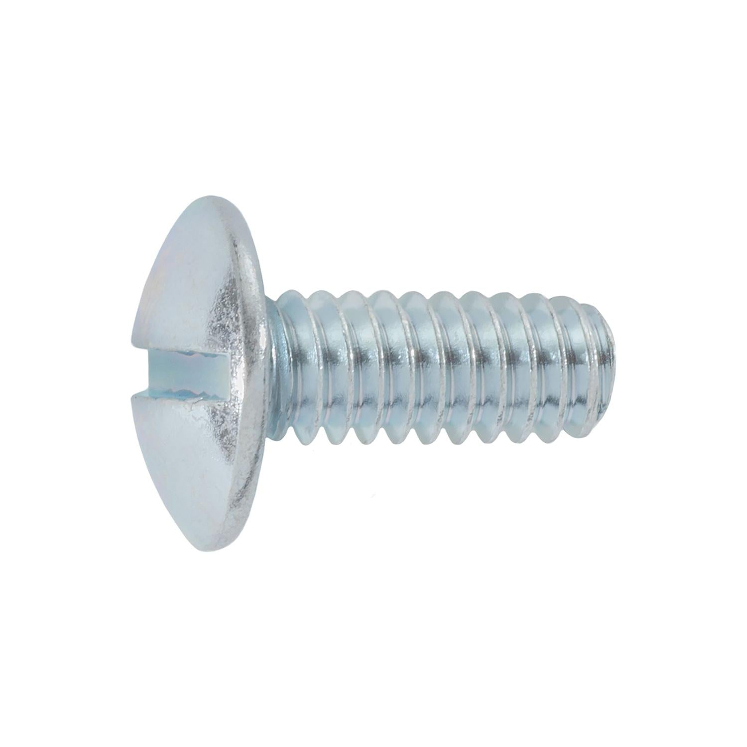 Auveco Item 23504 Slotted Truss Head License Plate Screw 1/4-20 X 5/8 - Zinc. Quantity 100