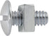 Auveco Item 23505 Slotted Truss Head License Plate Screw W/Square Nut 1/4-20 X 9/16. Quantity 100
