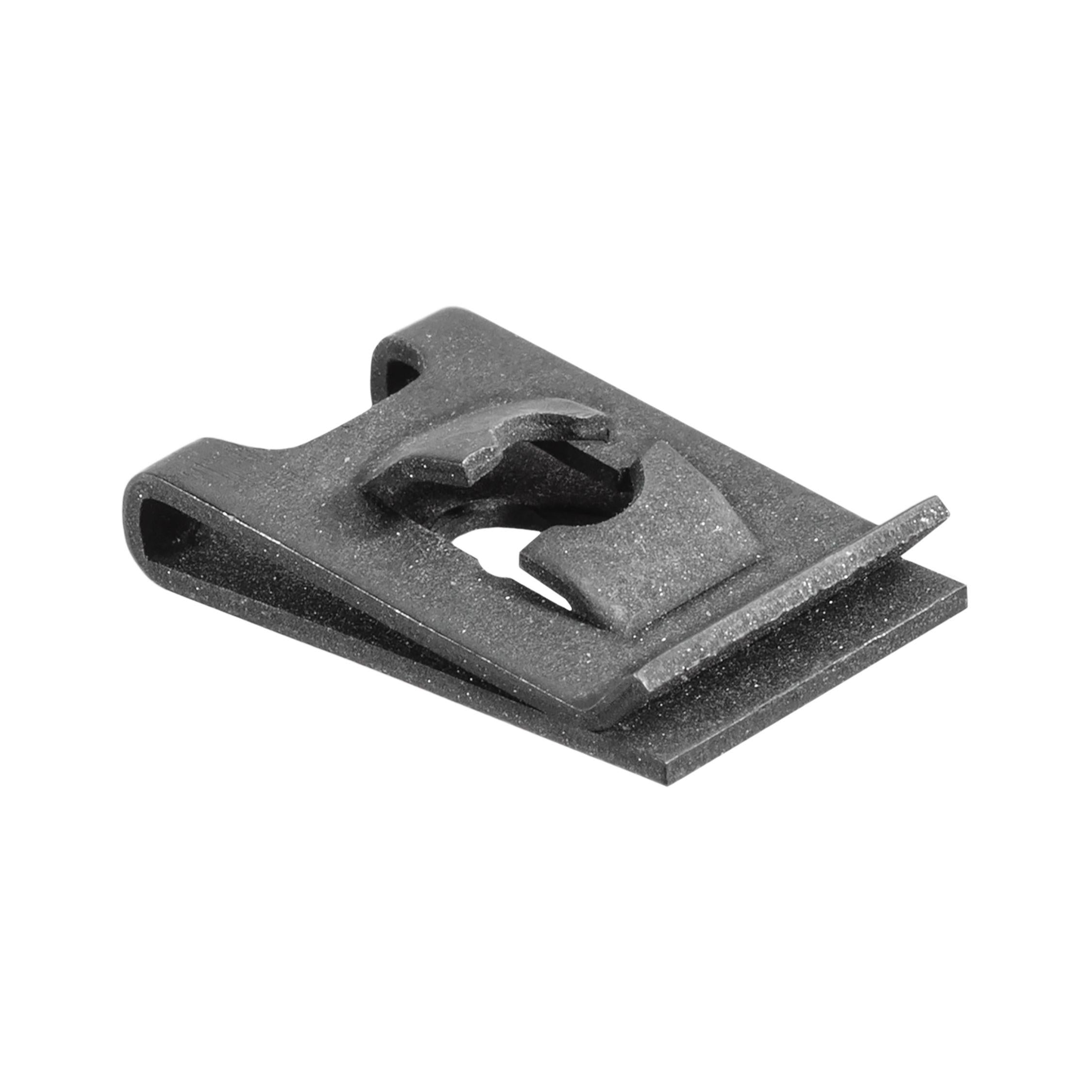 Auveco Item 23528 Spring Type U-Nut Screw #8 Range 0.045-0.062 - Black. Quantity 100