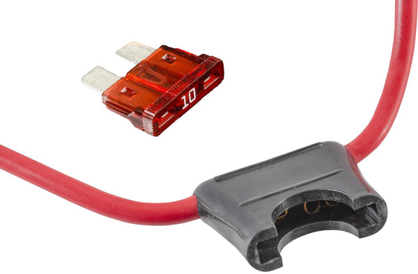 Auveco Item 23546 Moulded In-Line Ato/Atc 10Amp Fuse Holder W/Fuse. Quantity 10