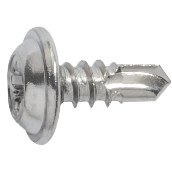 Auveco Item 23610 Phillips Washer Head T.S. W/ Tek Point #8 X 3/8 - Chrome. Quantity 50