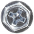 Auveco Item 23619 Phillips Hex/Slotted Washer Head T.S. #8 X 3/4 - Zinc. Quantity 100