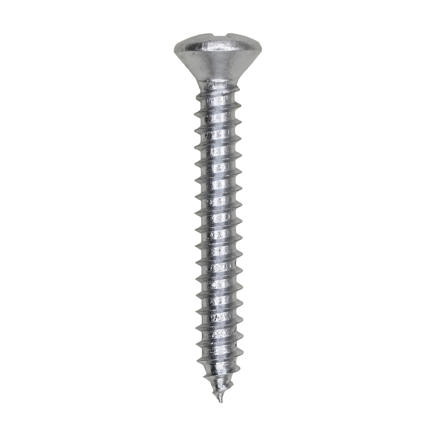 Auveco No. 2361 #8 X 1-1/4" Phillips Oval Head Tapping Screw Zinc, Quantity - 100