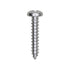 Auveco No. 2364 #6 X 3/4" Phillips Pan Head Tapping Screw Zinc, Quantity - 100